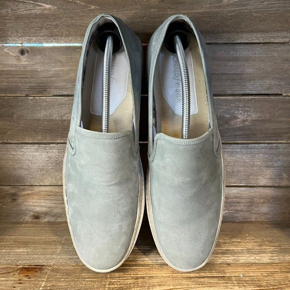 Mens Donald Pliner Cashton Gray‎ Suede Slip On Casual Sneakers Shoes Size 11.5 M main image 4